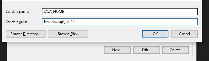 Добавить JAVA_HOME